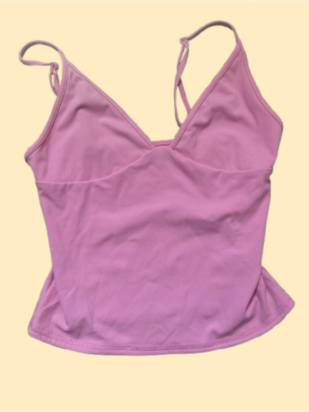 GARAGE bubblegum pink cami low v-neckline